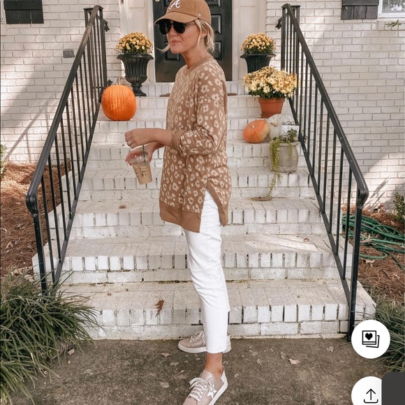 old navy leopard sweatshirt